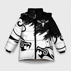 Куртка зимняя для девочки ТОКИЙСКИЕ МСТИТЕЛИ ВАЛЬГАЛЛА, цвет: 3D-светло-серый