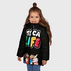 Куртка зимняя для девочки Toca Life: Friends, цвет: 3D-светло-серый — фото 2