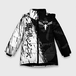 Куртка зимняя для девочки ТОКИЙСКИЕ МСТИТЕЛИ WALHALLA КЛАН, цвет: 3D-черный