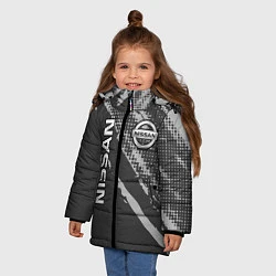 Куртка зимняя для девочки Nissan Car Ниссан, цвет: 3D-светло-серый — фото 2