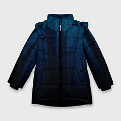 Куртка зимняя для девочки Gloomy forest, цвет: 3D-черный