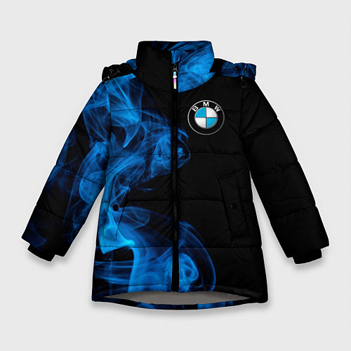Зимняя куртка для девочки BMW Дым / 3D-Светло-серый – фото 1