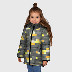 Куртка зимняя для девочки Золотая руда - Minecraft, цвет: 3D-красный — фото 2