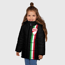 Куртка зимняя для девочки DUCATI MOTOCYCLE ITALY LINE, цвет: 3D-красный — фото 2