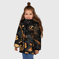 Куртка зимняя для девочки Lexus Лексус, цвет: 3D-черный — фото 2