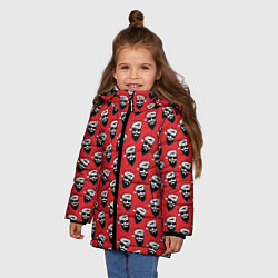 Куртка зимняя для девочки Hipster Santa, цвет: 3D-черный — фото 2