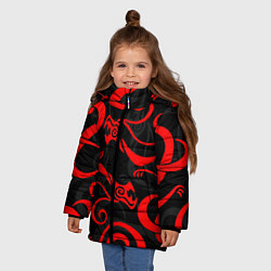Куртка зимняя для девочки ДРАКОН ДРАКЕНА ТОКИЙСИКИЕ МСТИТЕЛИ, цвет: 3D-черный — фото 2