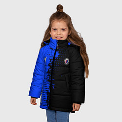 Куртка зимняя для девочки Alpina Blue and Black, цвет: 3D-светло-серый — фото 2