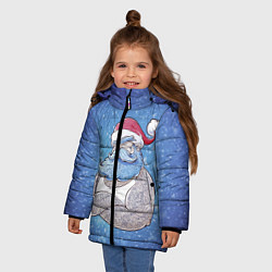Куртка зимняя для девочки BAD SANTA ПЛОХОЙ САНТА, цвет: 3D-красный — фото 2