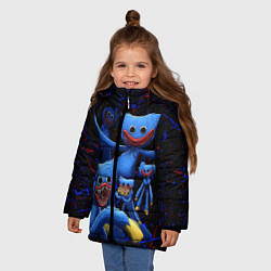 Куртка зимняя для девочки Huggy Wuggy: Players, цвет: 3D-красный — фото 2