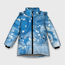 Зимняя куртка для девочки Голубая метелица