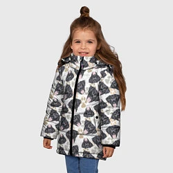 Куртка зимняя для девочки Лабрадор чёрный, цвет: 3D-черный — фото 2