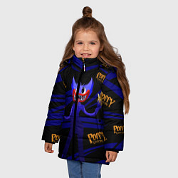 Куртка зимняя для девочки Poppy Playtime Геометрия, цвет: 3D-черный — фото 2