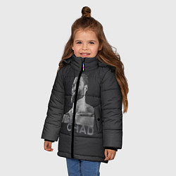 Куртка зимняя для девочки Giga Chad, цвет: 3D-черный — фото 2