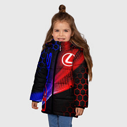 Куртка зимняя для девочки LEXUS ЛЕКСУС NEON НЕОН, цвет: 3D-красный — фото 2
