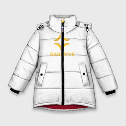 Куртка зимняя для девочки Crypto banana, цвет: 3D-красный