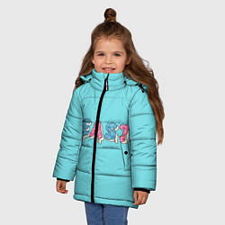 Куртка зимняя для девочки Mr Beast Donut, цвет: 3D-светло-серый — фото 2