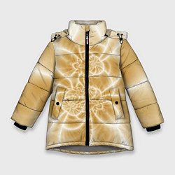 Куртка зимняя для девочки Коллекция Journey Дороги пустыни 284-7-42, цвет: 3D-светло-серый