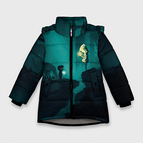Зимняя куртка для девочки Limbo x Little Nightmares / 3D-Светло-серый – фото 1