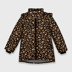 Зимняя куртка для девочки Кофе Coffee