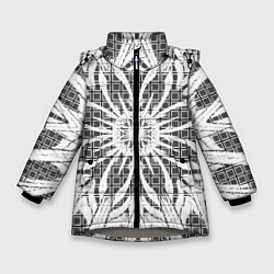 Куртка зимняя для девочки Коллекция Journey Снежный цветок 535-3М5, цвет: 3D-светло-серый