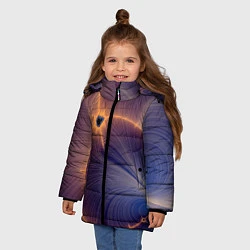 Куртка зимняя для девочки Black Hole Tribute design, цвет: 3D-черный — фото 2