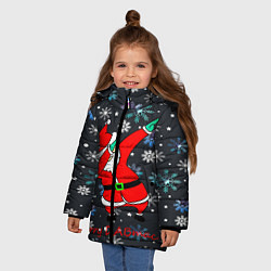 Куртка зимняя для девочки DAB DED MOROZ 2022, цвет: 3D-светло-серый — фото 2