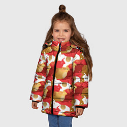 Куртка зимняя для девочки Быки Bulls, цвет: 3D-светло-серый — фото 2