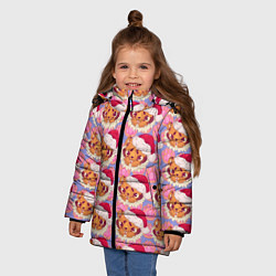 Куртка зимняя для девочки Милый Тигренок , Cute Tiger, цвет: 3D-черный — фото 2