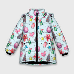 Зимняя куртка для девочки Рождество 2022