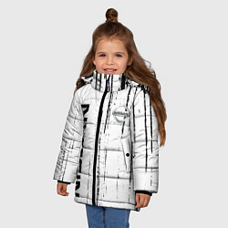 Куртка зимняя для девочки Nissan ниссан,, цвет: 3D-черный — фото 2