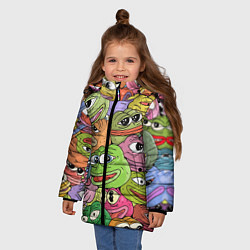 Куртка зимняя для девочки Pepe BOMBING, цвет: 3D-черный — фото 2