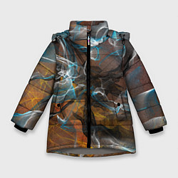 Зимняя куртка для девочки Коллекция Get inspired! Абстракция F5-fl-139-158-4