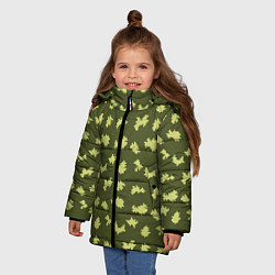 Куртка зимняя для девочки Пограничник камуфляж, цвет: 3D-черный — фото 2