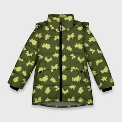 Куртка зимняя для девочки Пограничник камуфляж, цвет: 3D-светло-серый