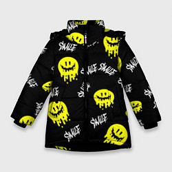 Зимняя куртка для девочки SMILE smile граффити