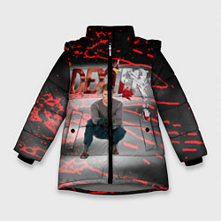 Куртка зимняя для девочки Декстер Новая Кровь сериал супер, цвет: 3D-светло-серый