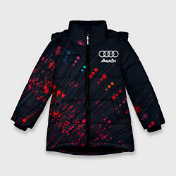 Зимняя куртка для девочки Audi капли красок