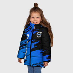 Куртка зимняя для девочки Volvo - Градиент, цвет: 3D-светло-серый — фото 2