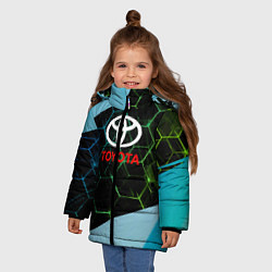 Куртка зимняя для девочки TOYOTA класс авто, цвет: 3D-светло-серый — фото 2