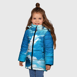 Куртка зимняя для девочки Let your dreams come true, цвет: 3D-светло-серый — фото 2