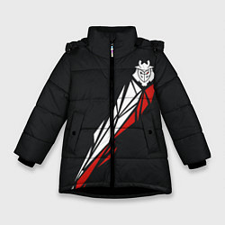 Куртка зимняя для девочки G2 Jersey Pro 202223, цвет: 3D-черный