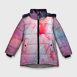 Зимняя куртка для девочки Абстрактный яркий космос