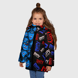 Куртка зимняя для девочки Poppy Half Patter, цвет: 3D-светло-серый — фото 2