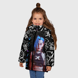 Куртка зимняя для девочки JINX ARCANE, цвет: 3D-светло-серый — фото 2