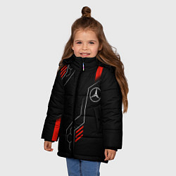 Куртка зимняя для девочки AMG MERCEDES ТЕХНОЛОГИИ, цвет: 3D-красный — фото 2