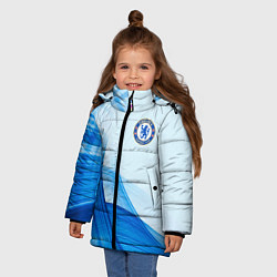 Куртка зимняя для девочки Chelsea FC челси фк, цвет: 3D-светло-серый — фото 2