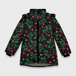 Зимняя куртка для девочки Лепетски и листья