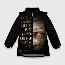 Куртка зимняя для девочки Fallout - Joshua Graham, цвет: 3D-светло-серый