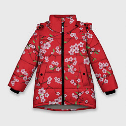 Куртка зимняя для девочки Алая весна, цвет: 3D-светло-серый